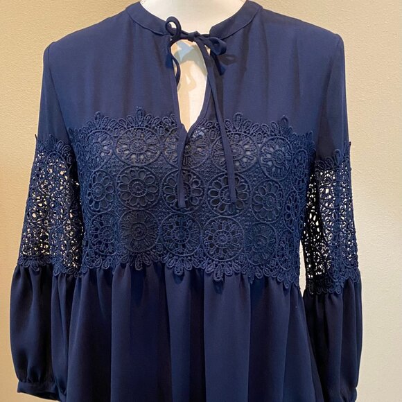 Forever 21 Dresses & Skirts - Forever 21 Navy Blue Long Sleeve Dress
